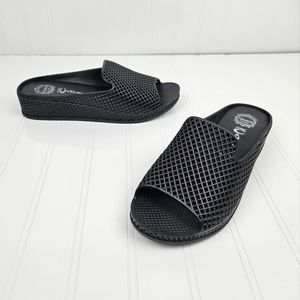 Jeffrey Campbell Last Fling molded slide sandals